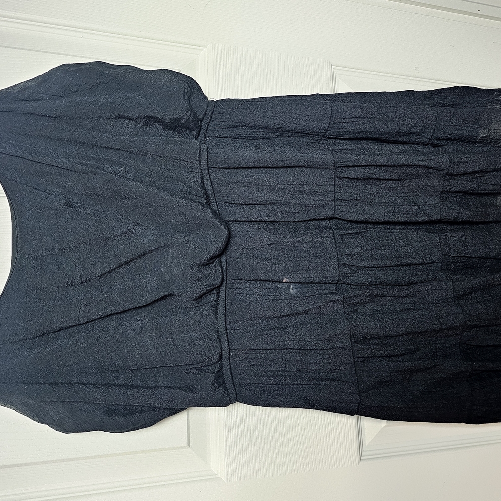 Chic Black Tiered Dress